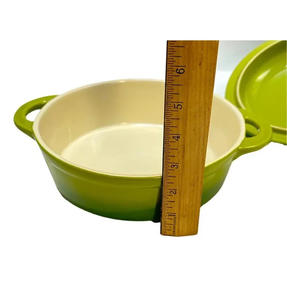 Denby Casserole Green Cream with Lid Pottery Ceramic UK - Picture 6 of 10
